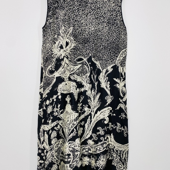 Shamask 100% Silk Caftan Art-To-Wear Allover Print Sheath - Picture 3 of 13